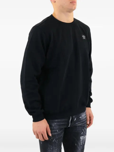 In Gold We Trust logo-patch sweater