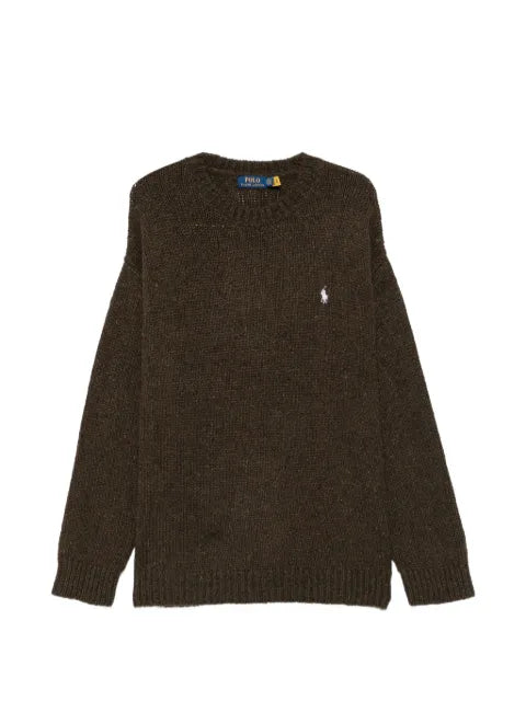 Polo Ralph Lauren logo-embroidered ribbed-knit sweater
