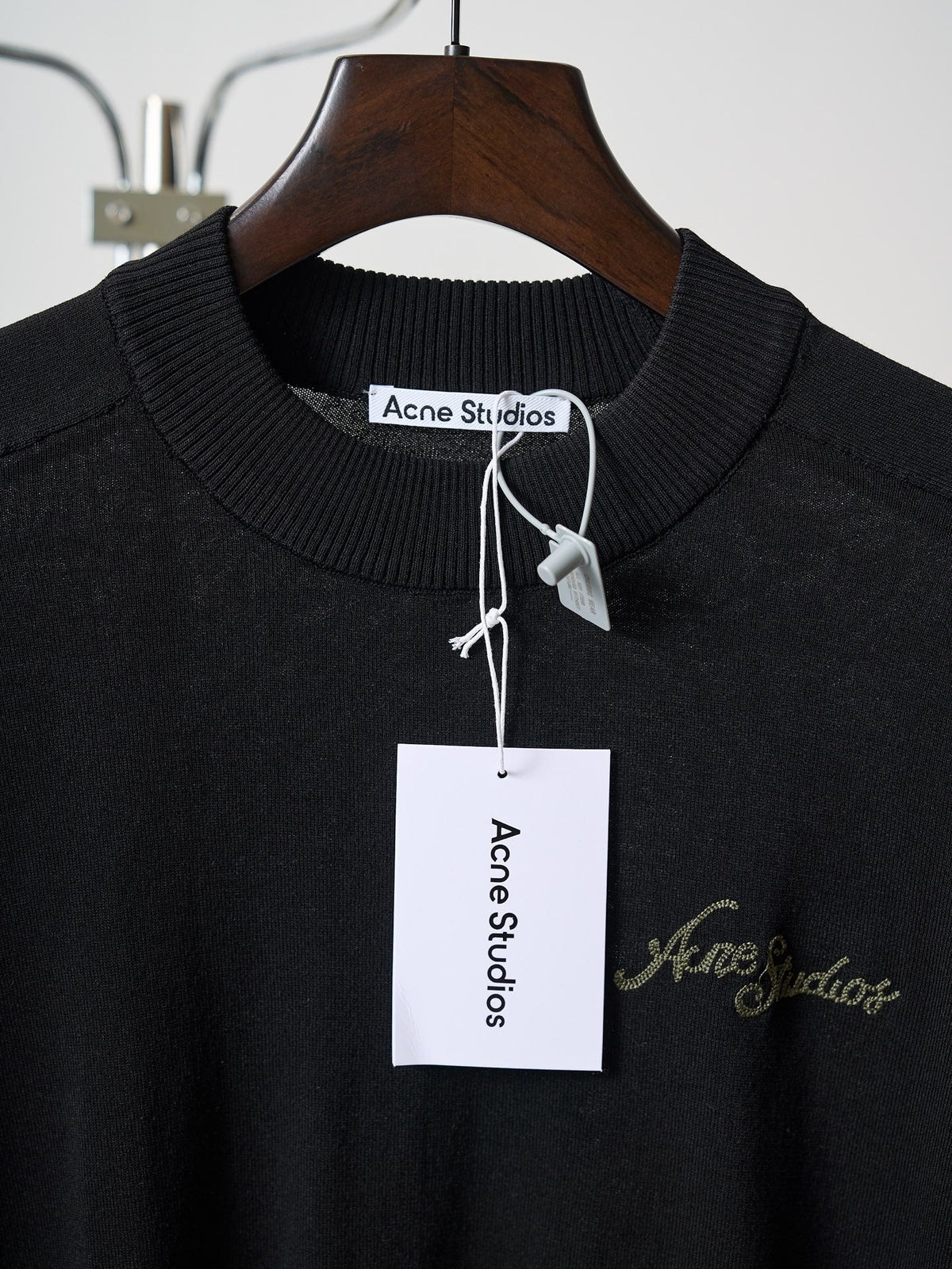 Acne Studios Short‑Sleeve Knit Crew Neck Top