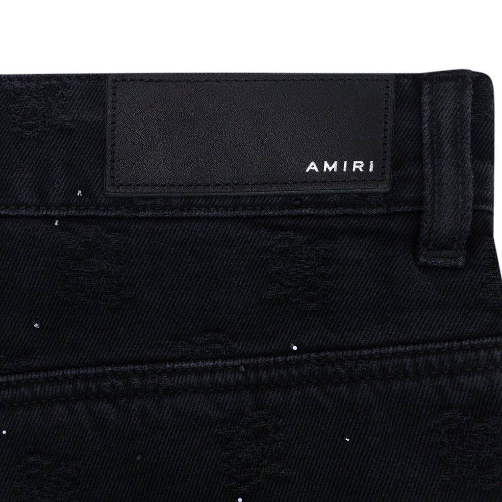 Vintage Black Crystal Burst MA Paisley Straight Jean