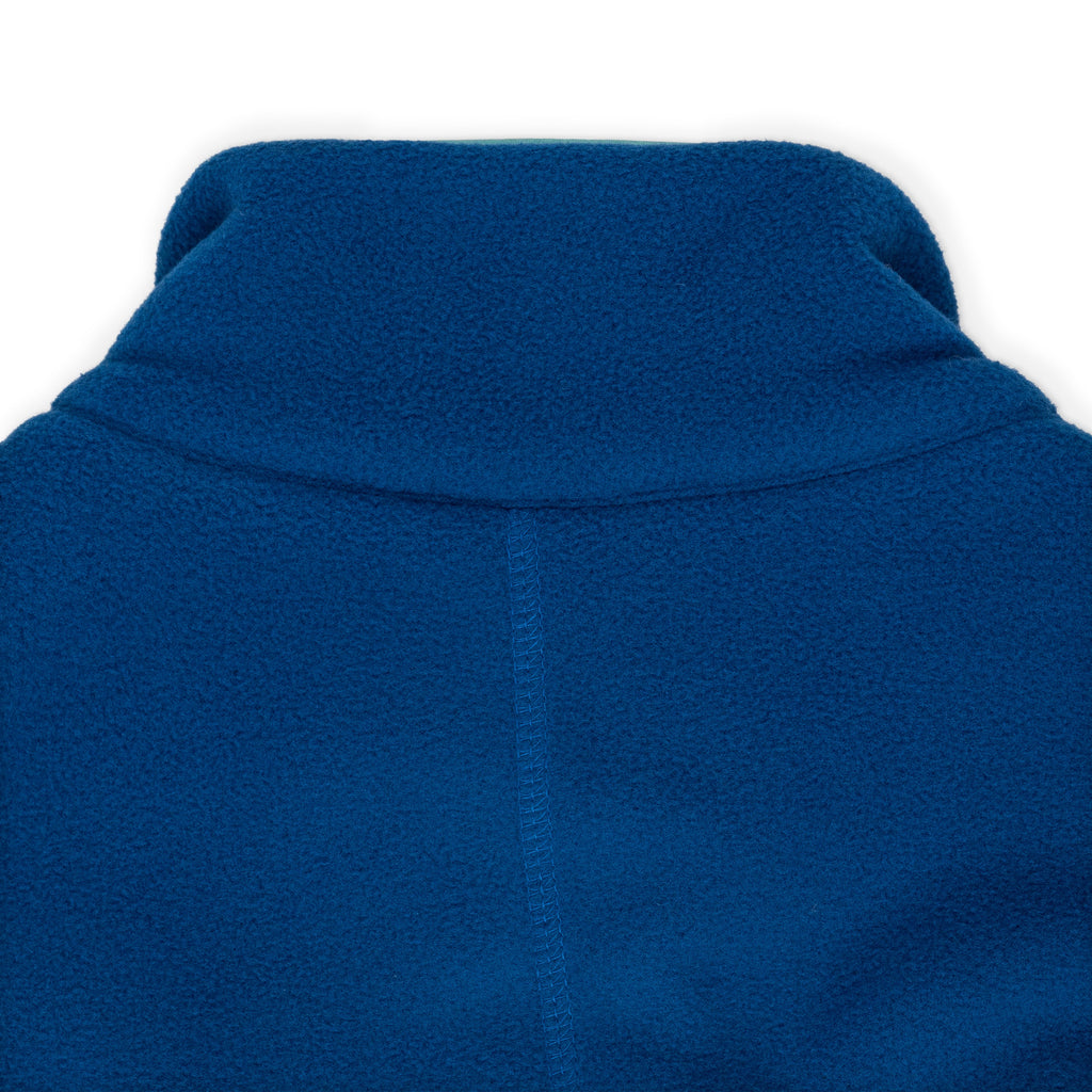 Blue Low Pile Full Zip Fleece Jacket