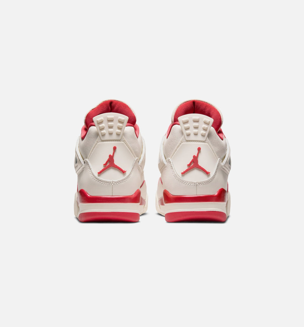 Air Jordan 4 Retro "Valentine's Day" Women's Lifestyle Shoes – Pale Ivory/Sierra Red/Tough Red