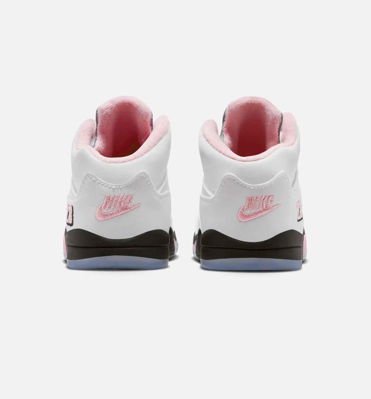 Air Jordan 5 Retro Medium Soft Pink Infant Sneakers - White/Black/Medium Soft Pink