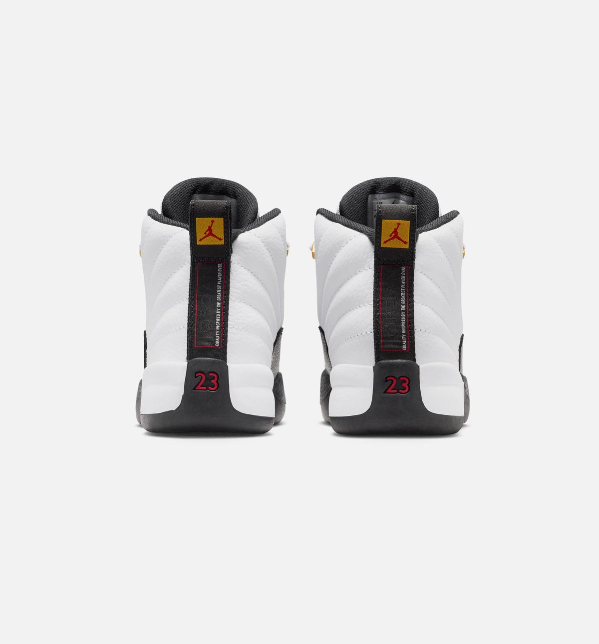 Air Jordan 12 Retro Taxi Baby & Toddler Shoes - White/Black/Yellow