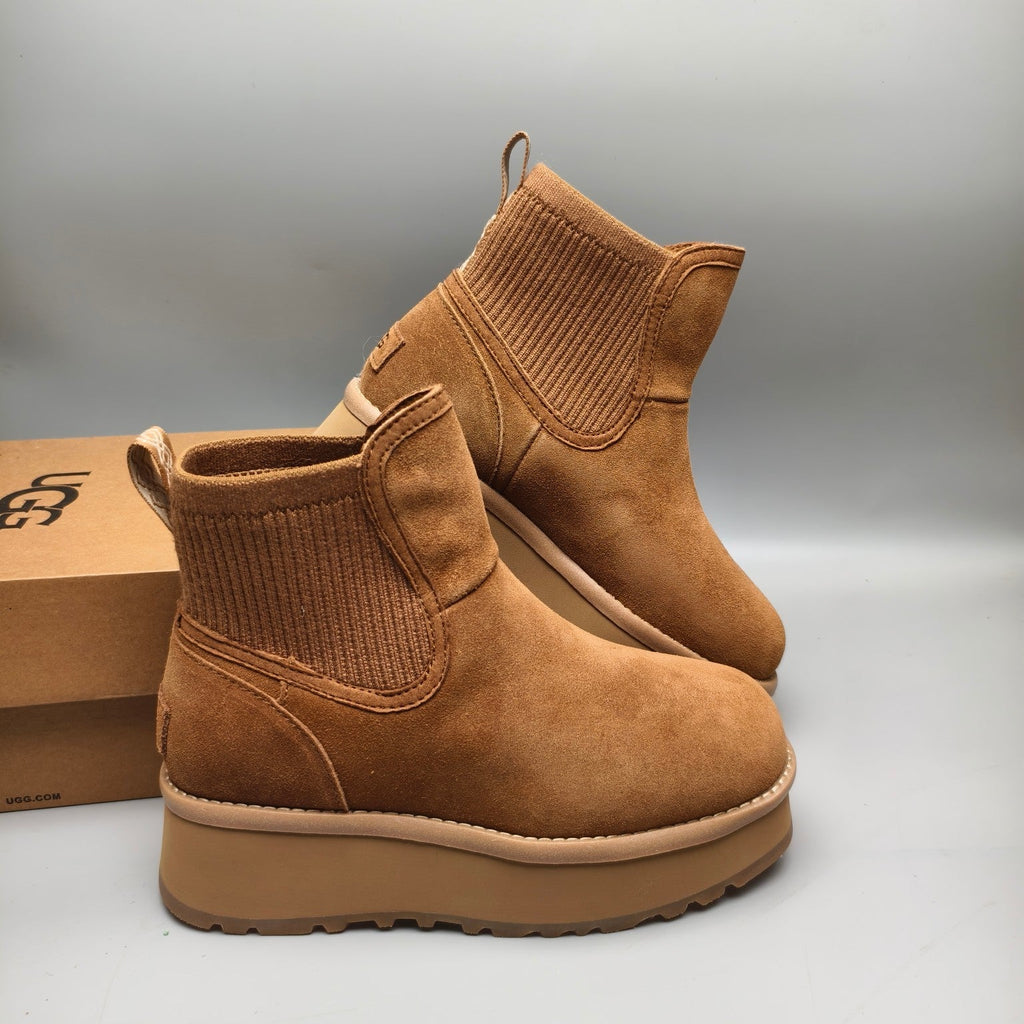 Chestnut 5cm Chunky Platform Fashion Sneakers — New Arrival | In Stock