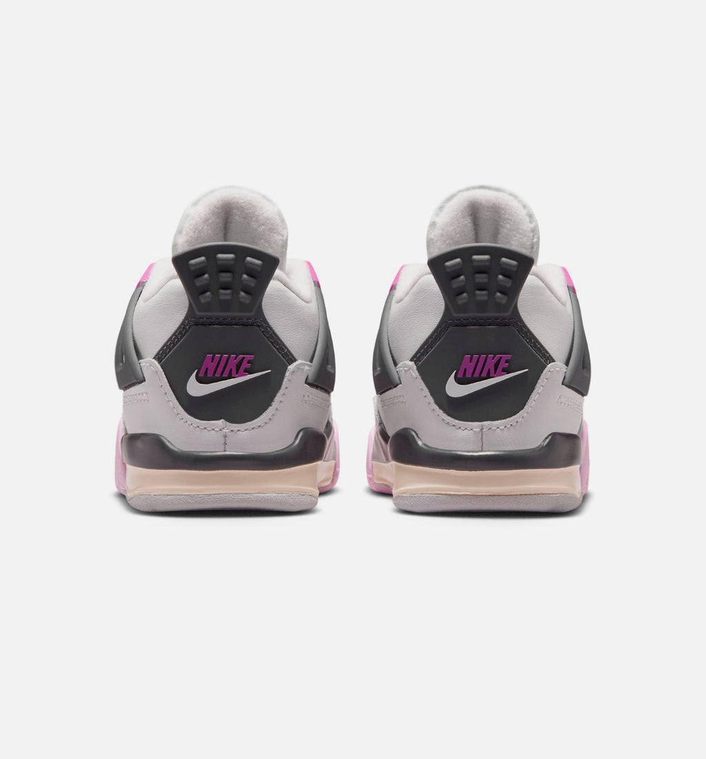 Air Jordan 4 Retro Comic | Infant/Toddler Lifestyle Shoe | Sail/Fierce Pink/Smoke Grey