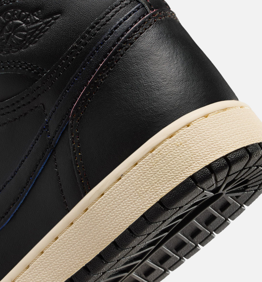Air Jordan 1 Retro High OG Black and Muslin | Grade School Lifestyle Shoe | Black/Muslin