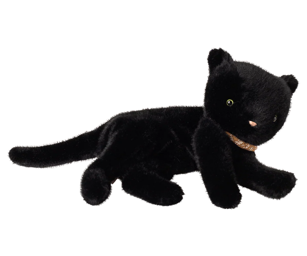 Sleeping kitten plush, Medium - Black