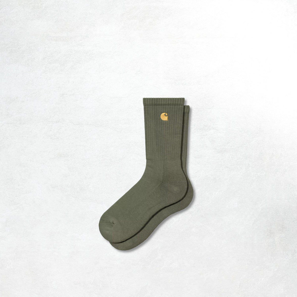 Carhartt WIP Chase Socks: Leaf / Gold