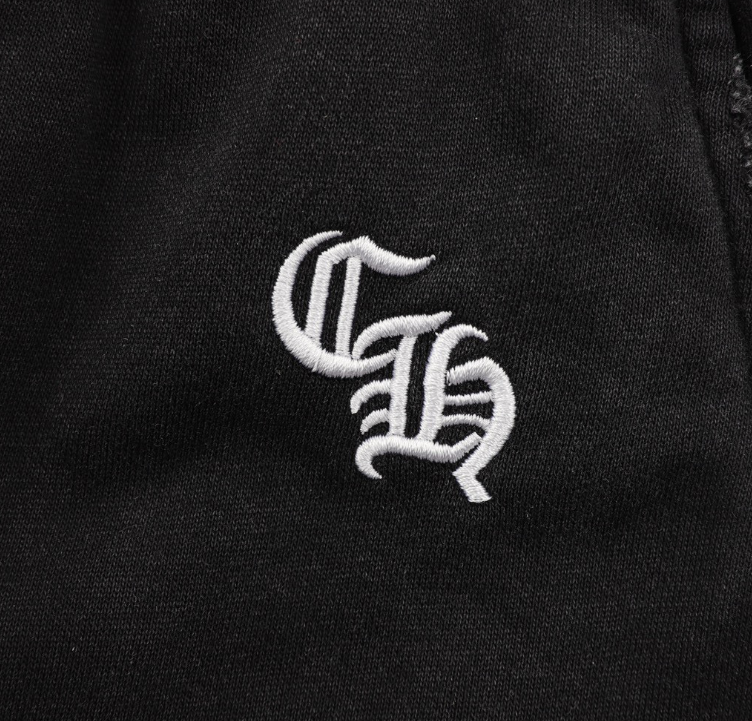 Gothic Logo Drawstring Shorts