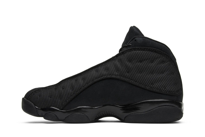 Air Jordan 13 Retro 'Black Cat' – All-Black Panther Sneaker with Holographic Eye & Paw Print Outsole