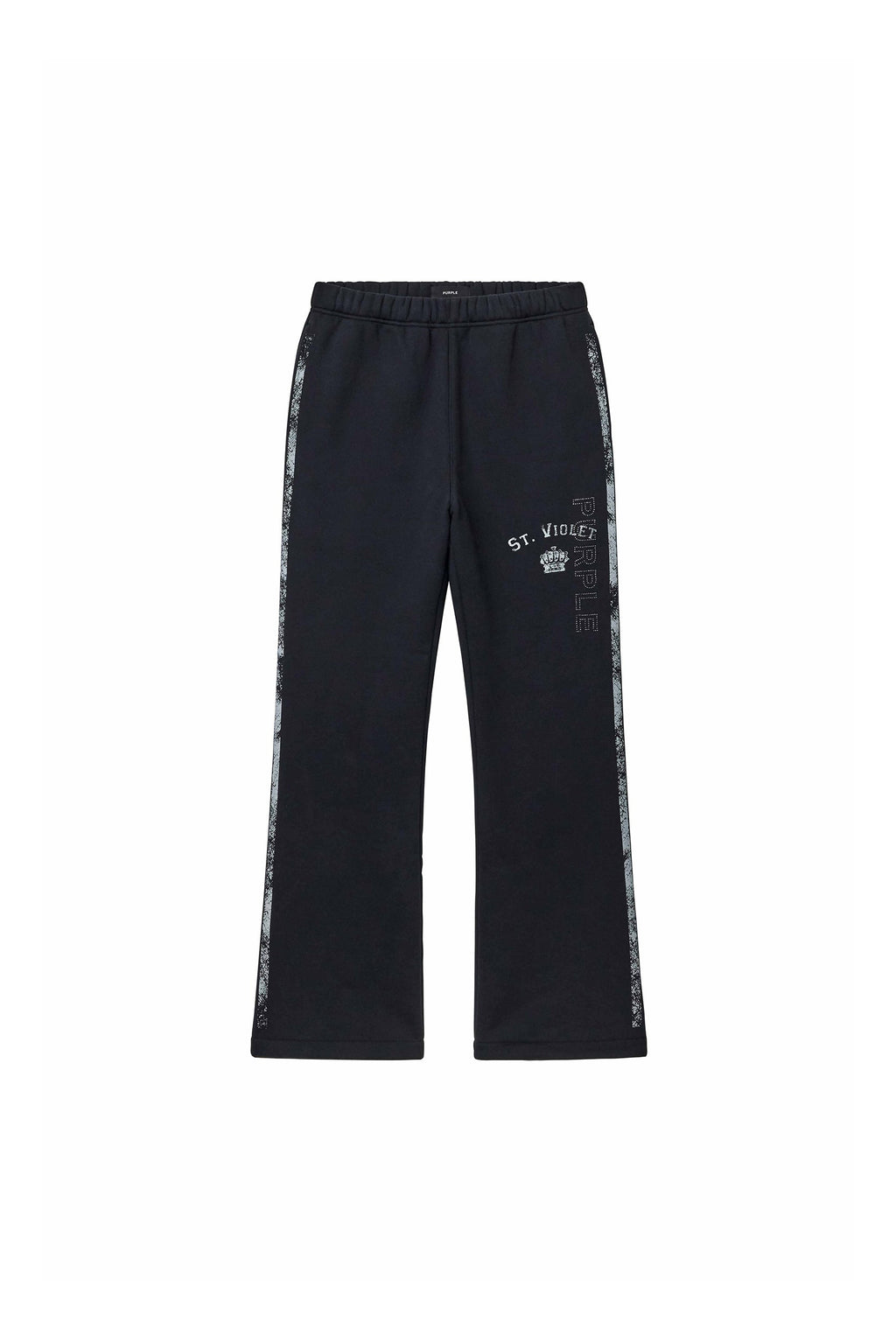 St. Violet Stripe Flare Sweatpant