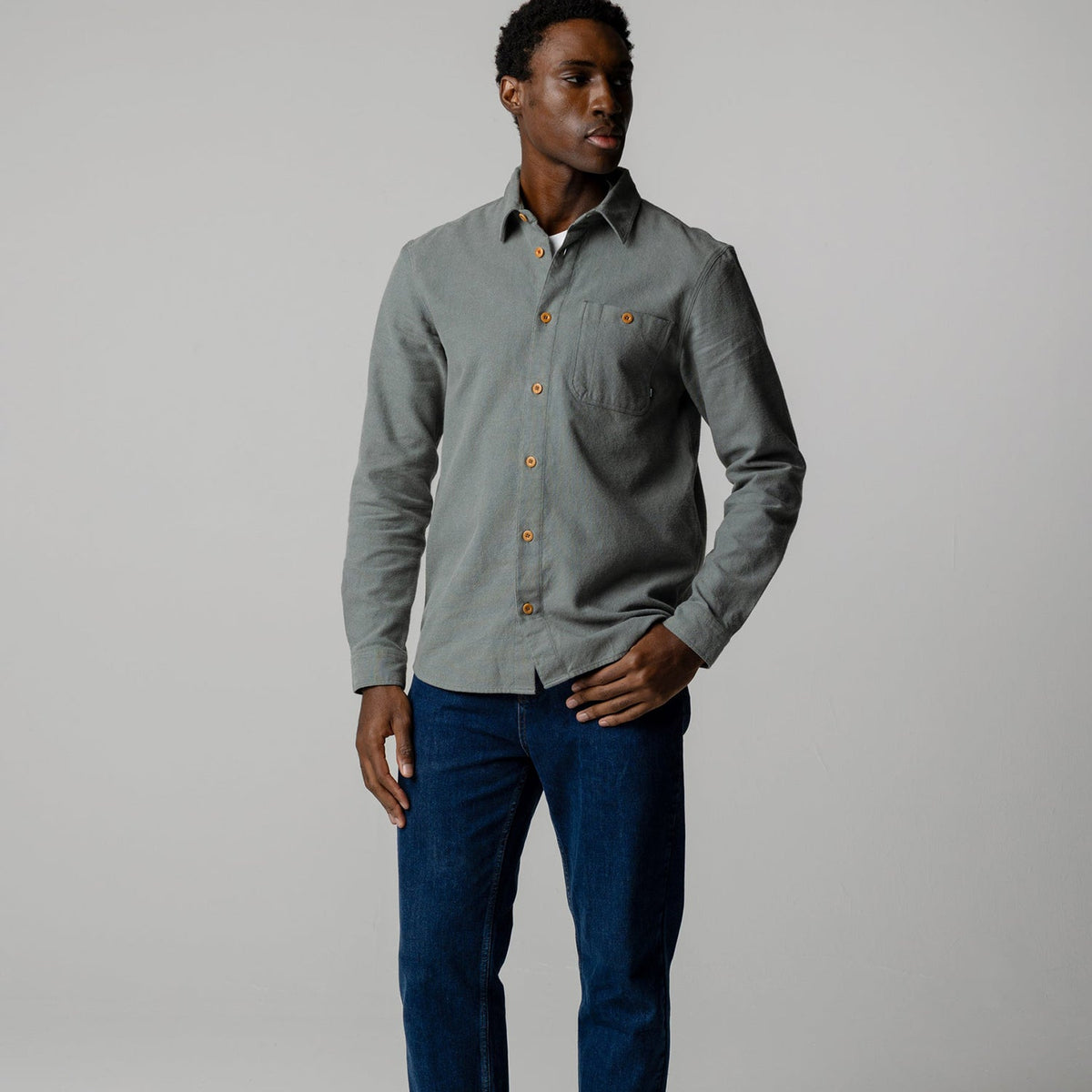 Finisterre Gylly L/S Shirt: Deep Sea