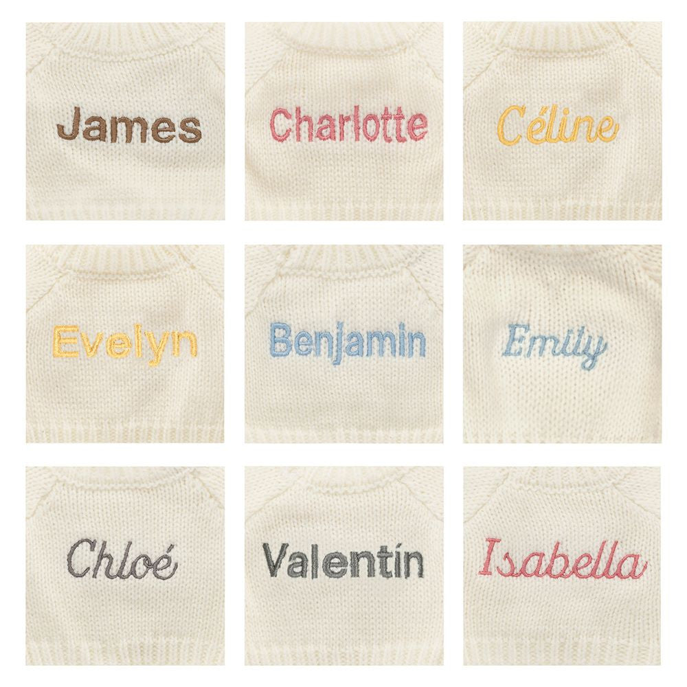 Blossom Silver Bunny 'Bloom' with Personalized Cream Jumper