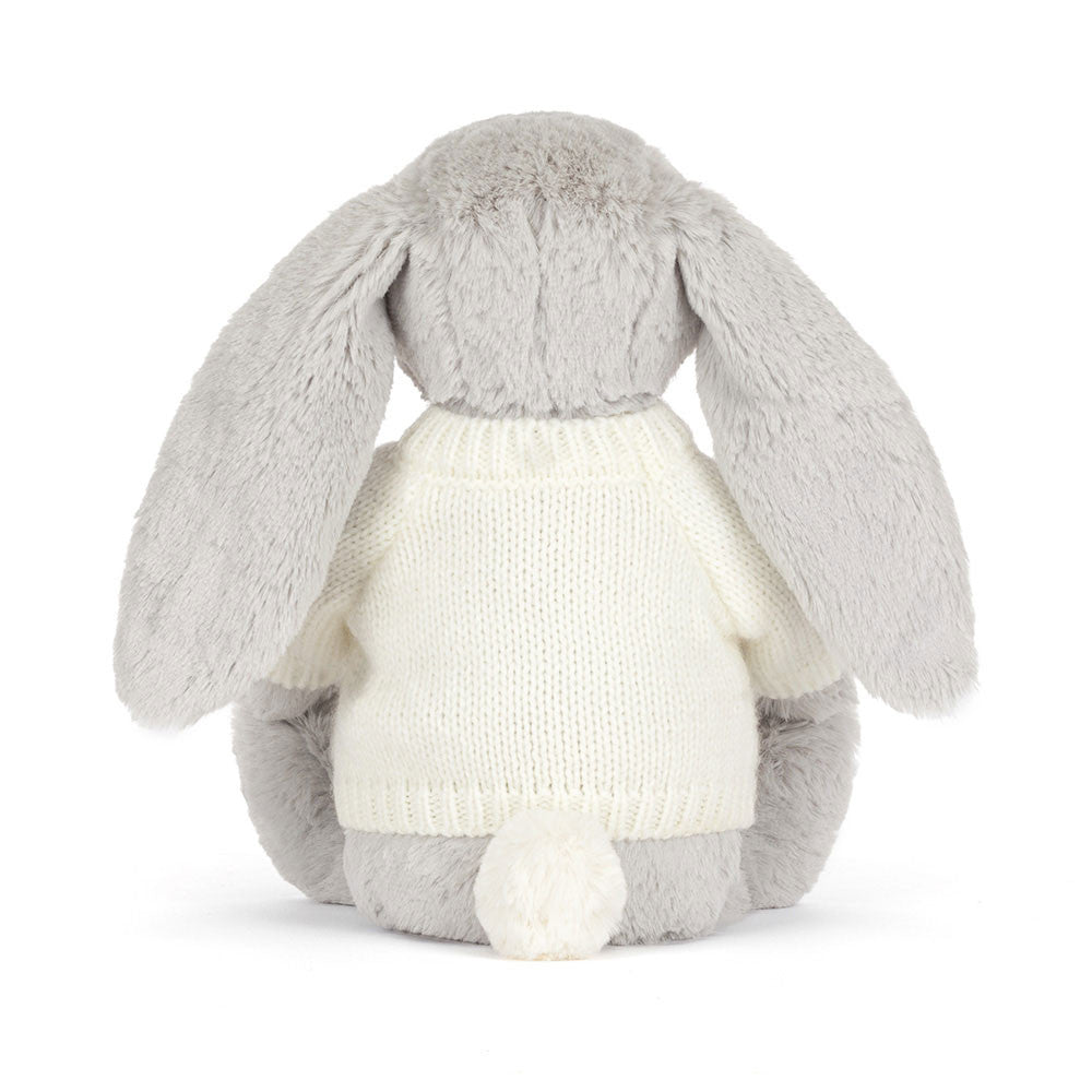 Blossom Silver Bunny 'Bloom' with Personalized Cream Jumper