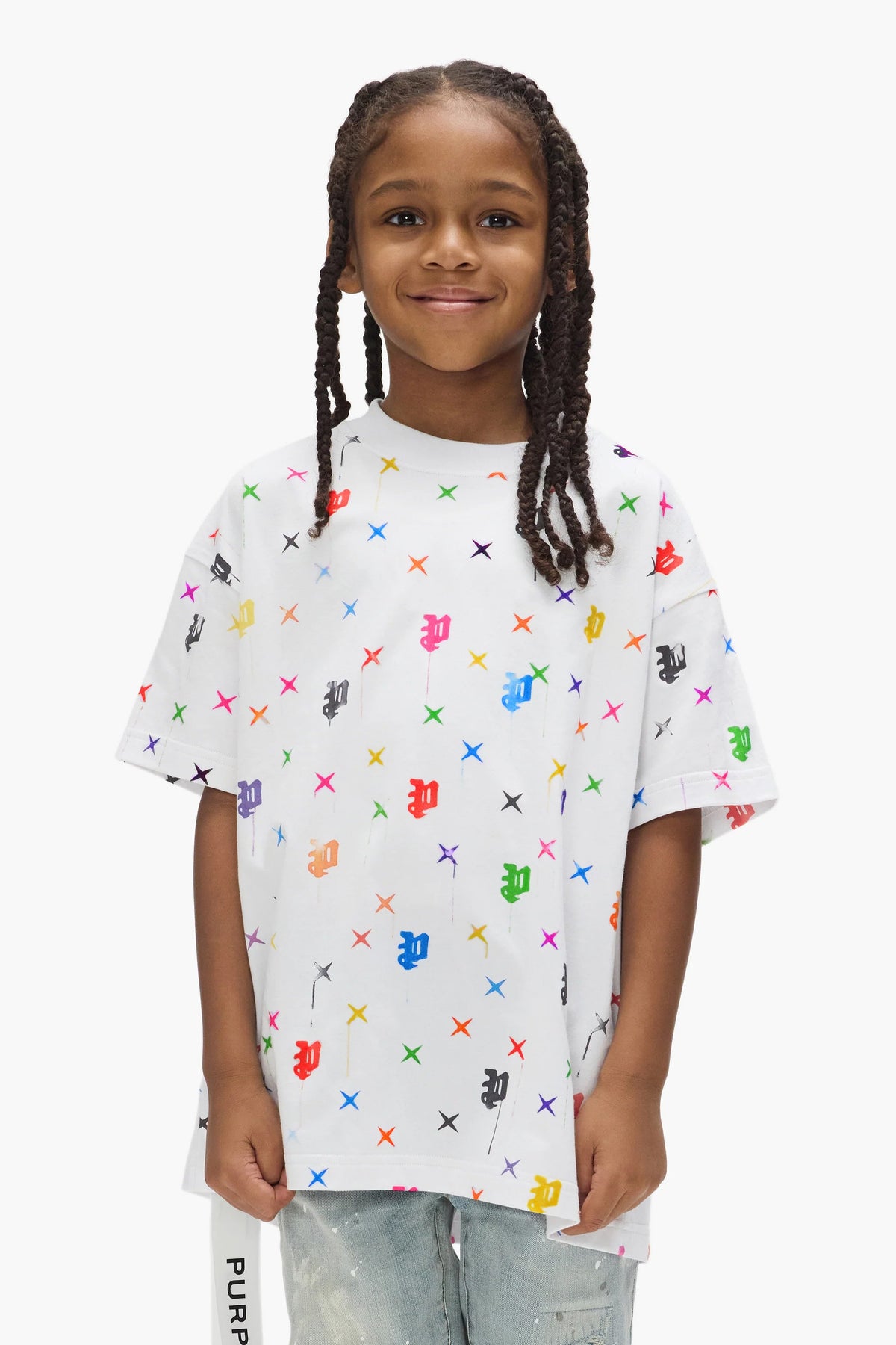 Kids' Painted Monogram Tee