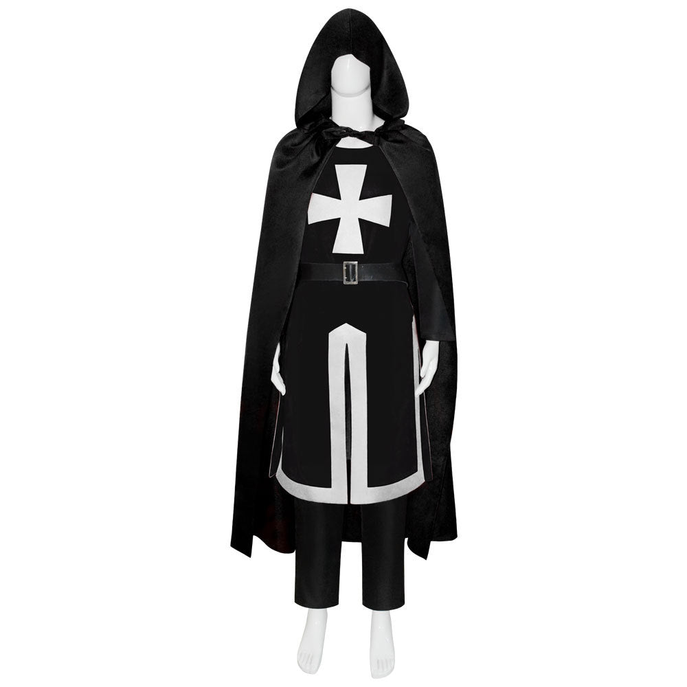 Halloween Templar Knight Cosplay Costume Medieval Crusader Outfit
