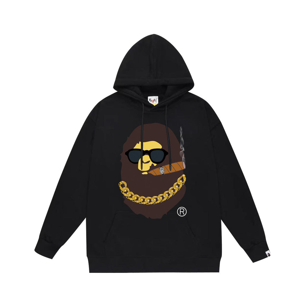 Bape Desert Camo Multi‑Print Ape Head Oversized Hoodie Streetwear