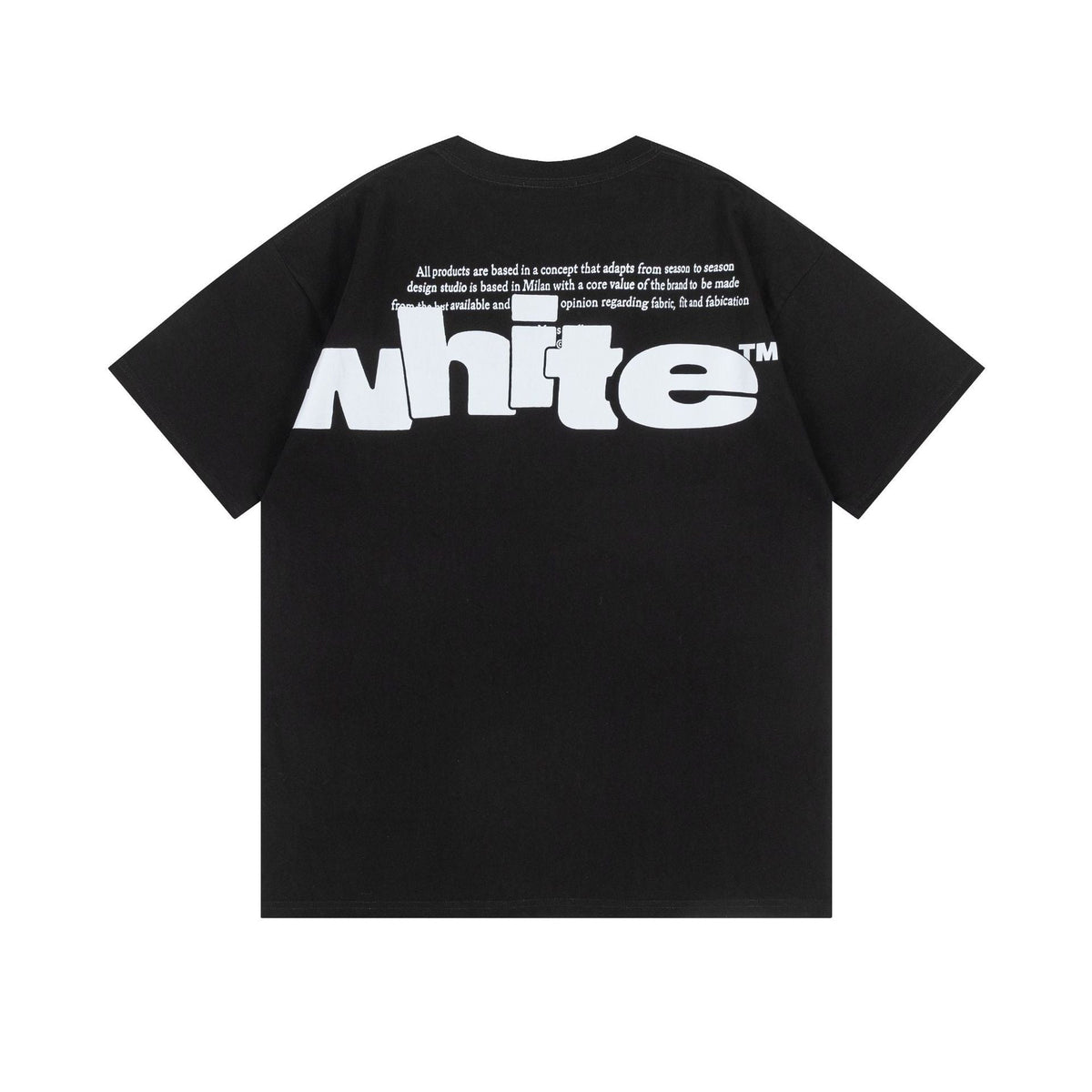 Off-White Big Letter Print Crew Neck Short Sleeve T Shirt Unisex