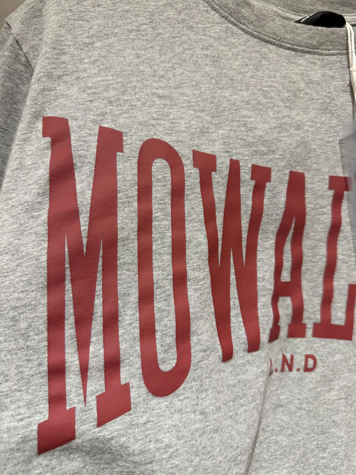 Mowalola Vintage Varsity Letter Graphic Crew Neck T-Shirt Unisex