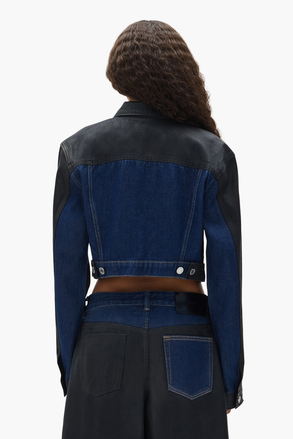 Dual Tone Cropped Jacket