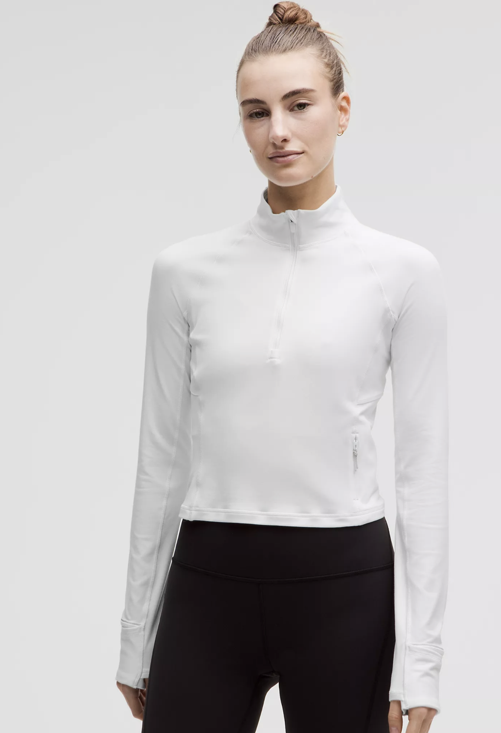 It's Rulu Run Cropped Half Zip