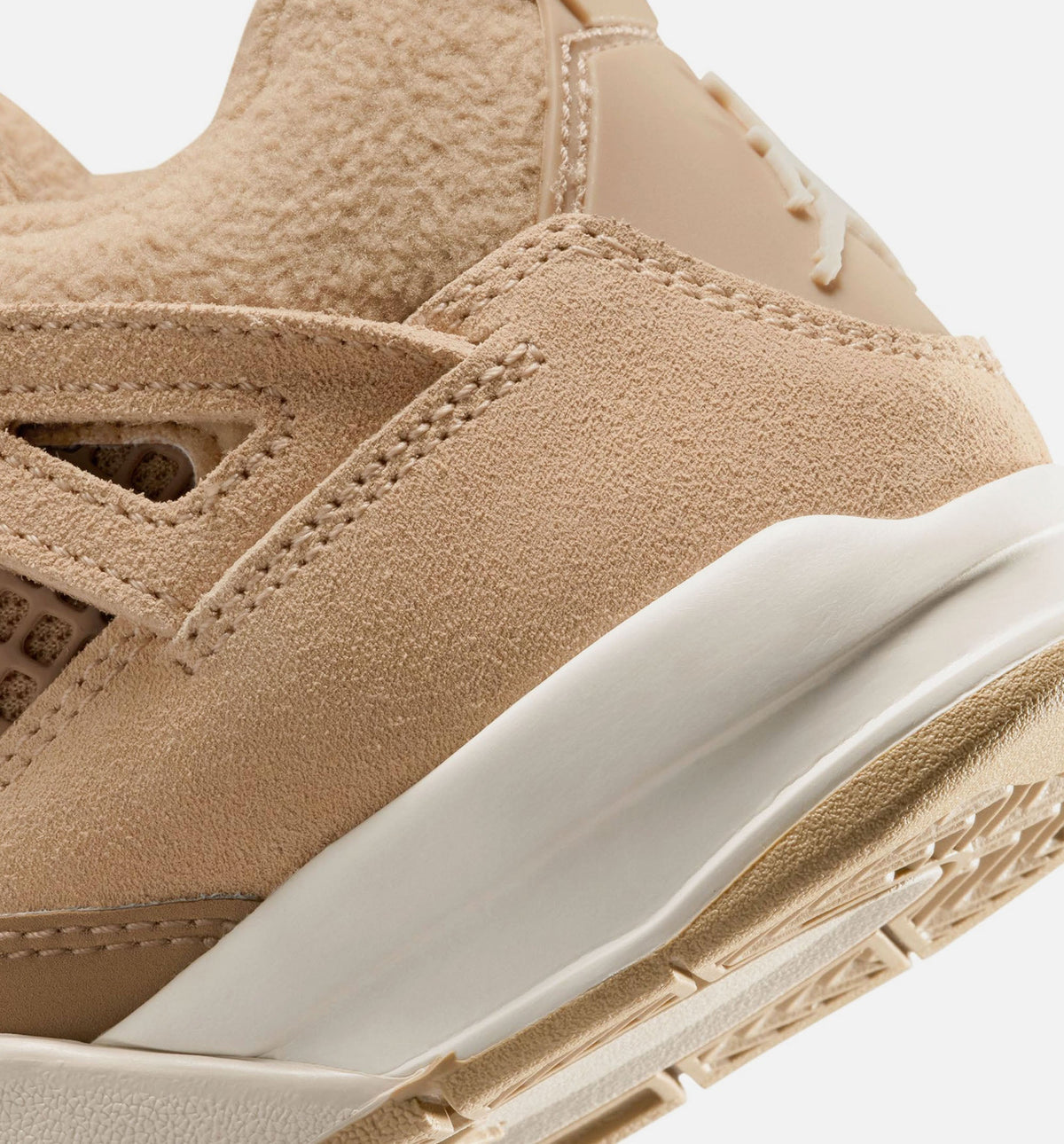 Air Jordan 4 Retro Cozy Girl Preschool Lifestyle Shoe – Hemp/Light Orewood Brown