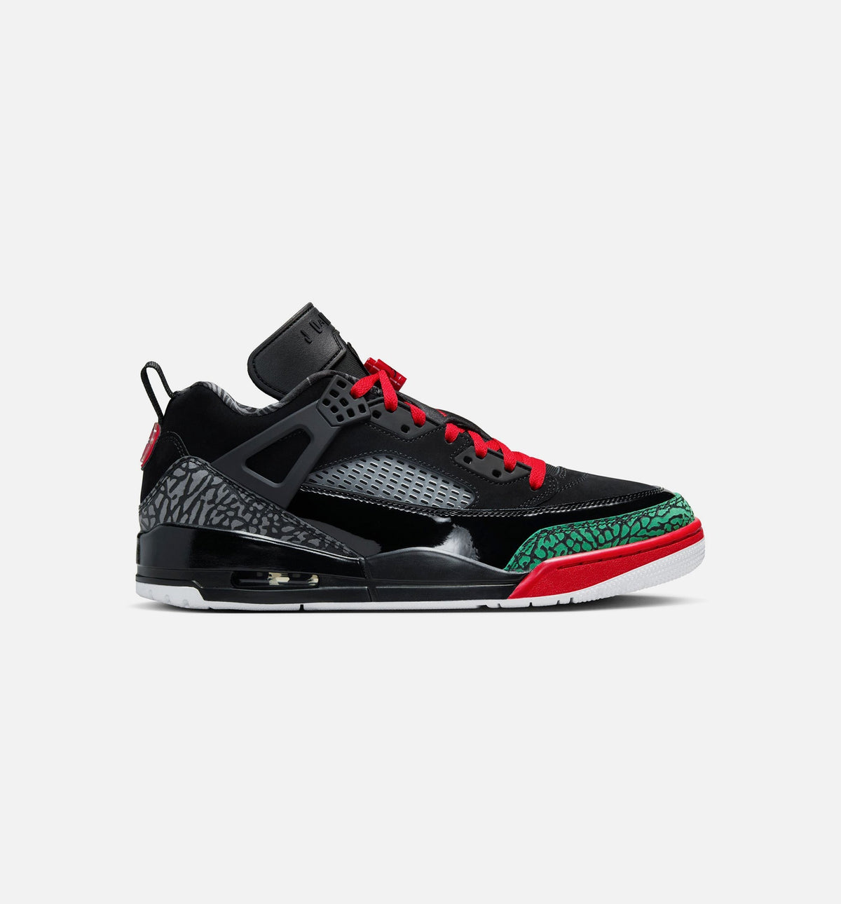 Spizike Low – Men's Lifestyle Shoe in Black/Classic Green/White/Varsity Red