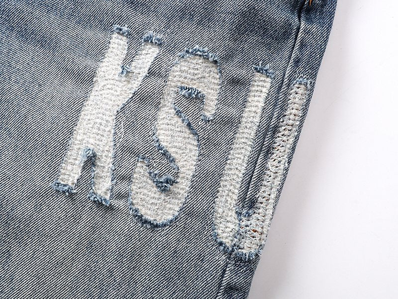 Ksubi Light Blue Straight-Leg Jeans