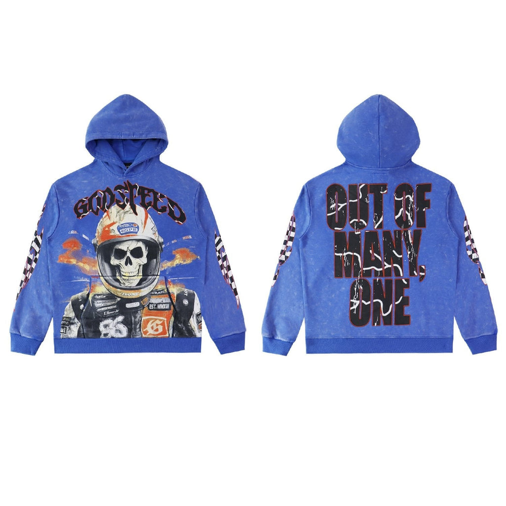 Godspeed Skull Racer Graphic Hoodie