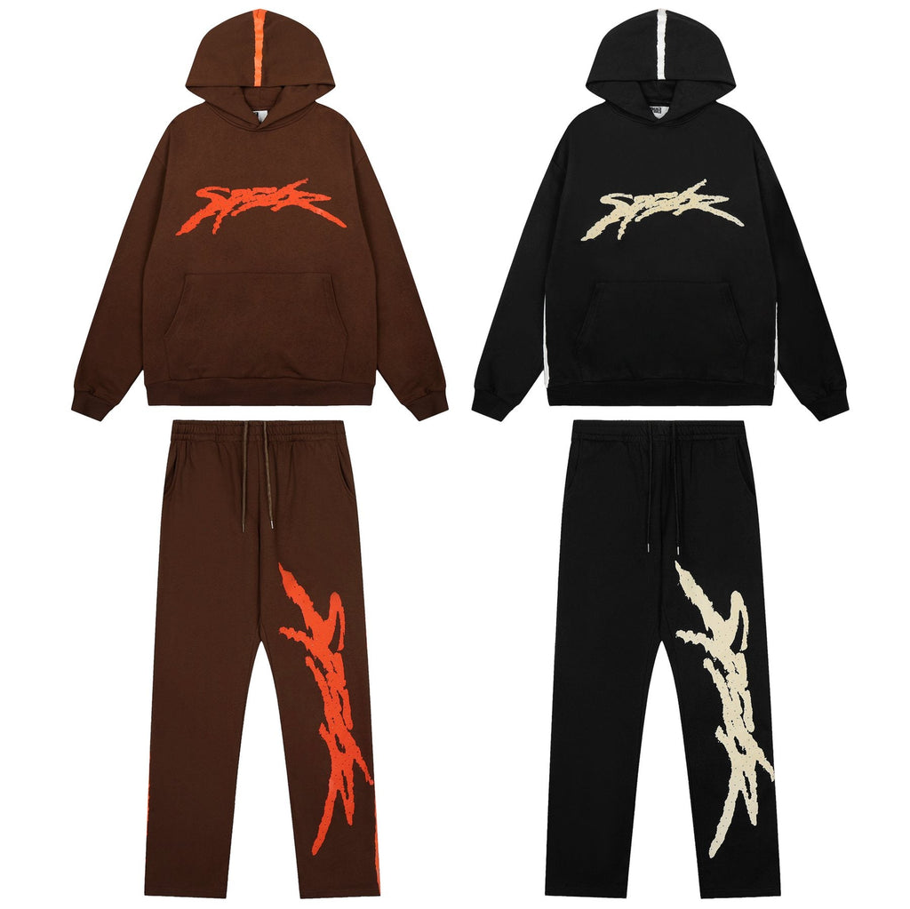 Sp5der Graphic Hoodie & Sweatpants Matching Set