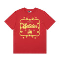 Sp5der Yellow Western Graphic Red T-Shirt