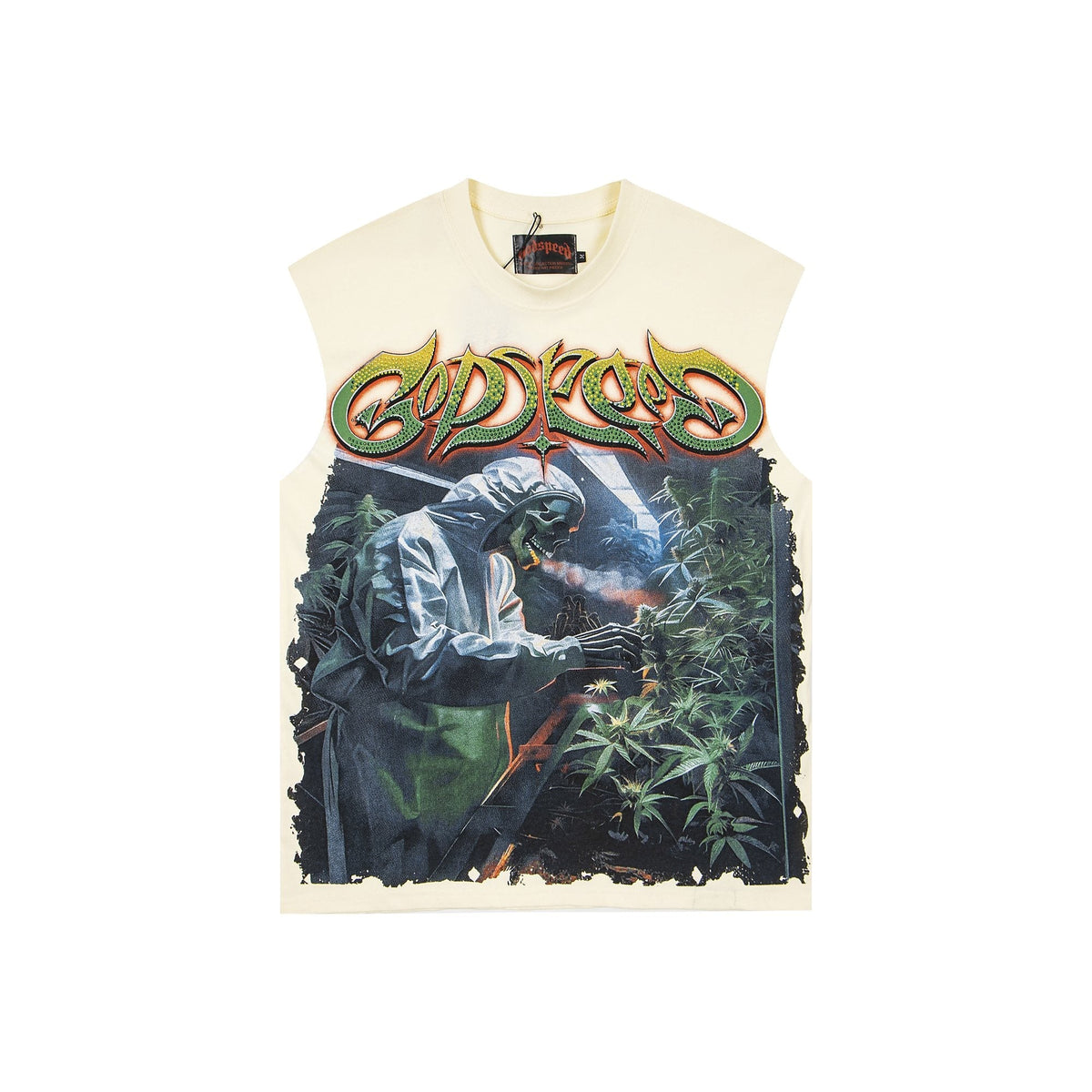 Godspeed Legalized Panther Graphic Sleeveless T-Shirt