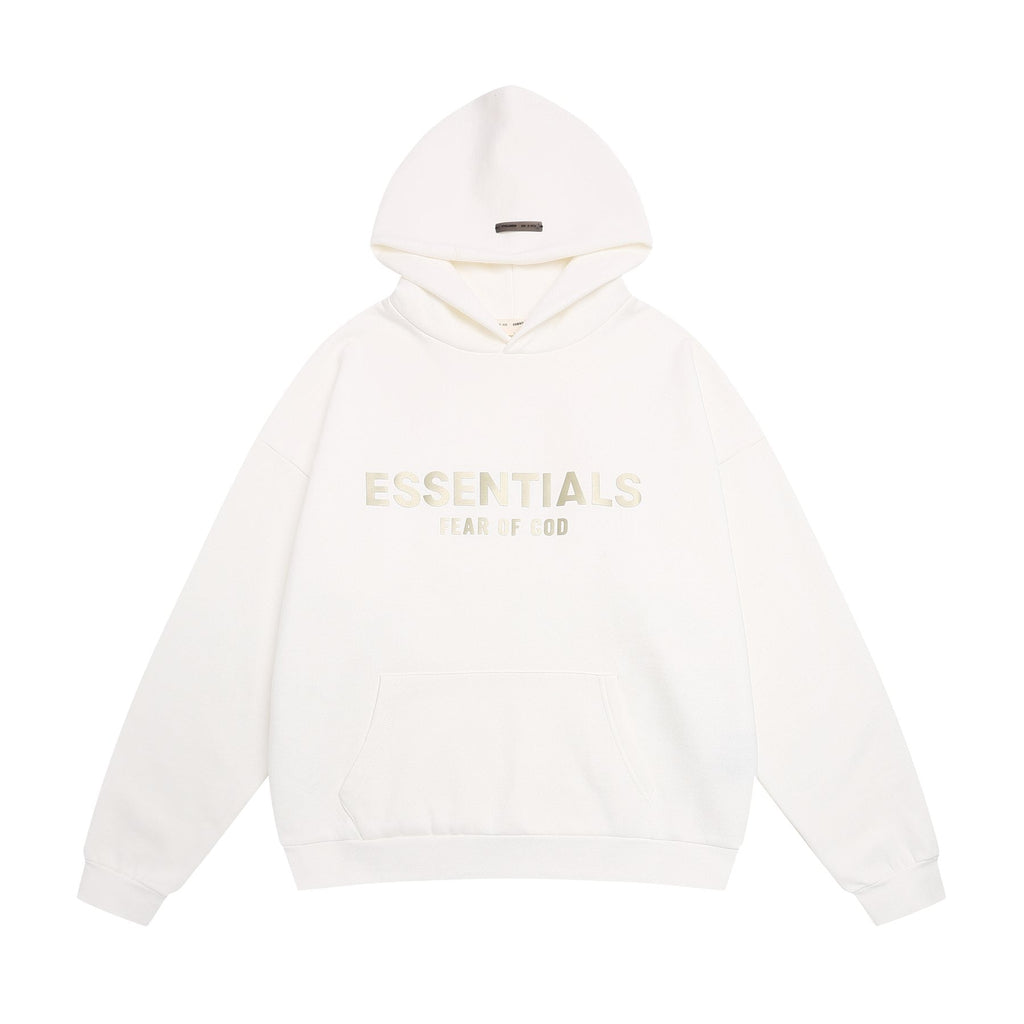 Essentials Fear of God Embossed Wordmark Pullover Hoodie