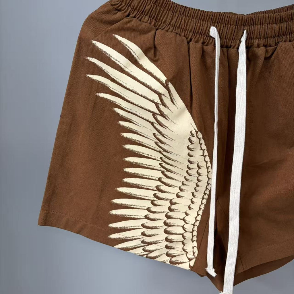 Emotional Closet Wing Graphic Drawstring Shorts