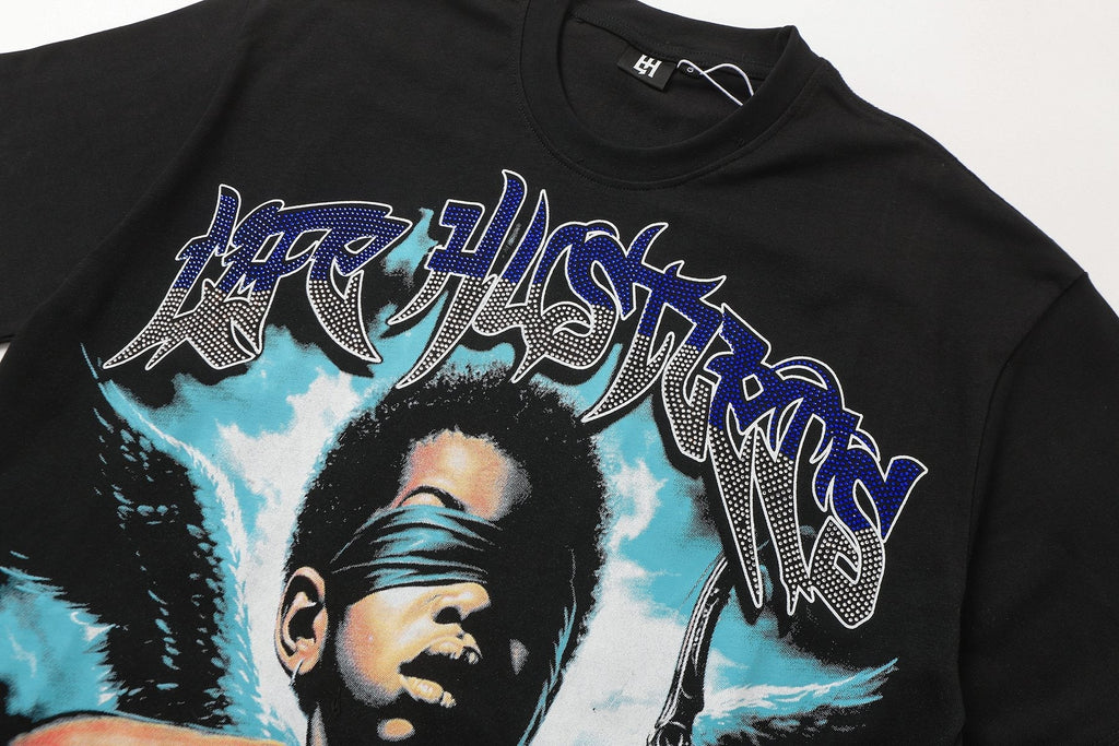 Life Hustlere Rhinestone Graphic T-Shirt