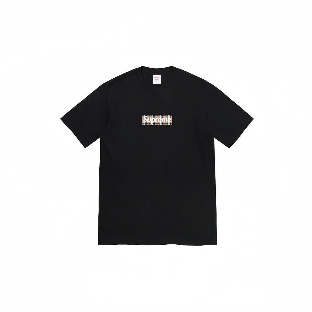 Supreme Plaid Box-Logo Graphic T-Shirt