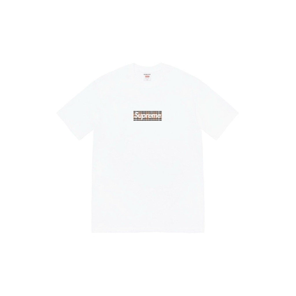 Supreme Plaid Box-Logo Graphic T-Shirt