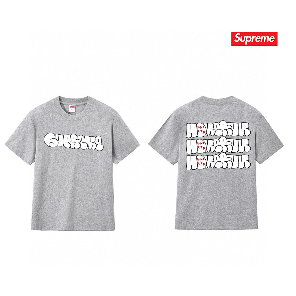 Supreme Homerun Baseball-Stitch Graphic T-Shirt