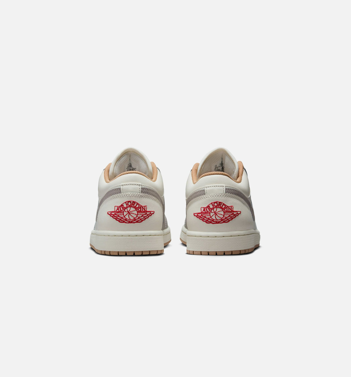 Air Jordan 1 Low Men's Shoes - Sail/Fire Red/College Grey/Hemp