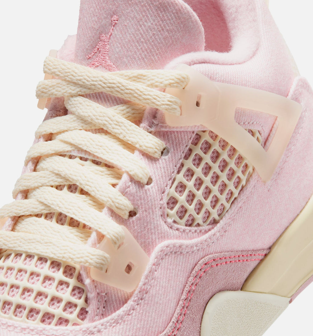 Air Jordan 4 Retro Pink Pearl & Iced Carmine Preschool Lifestyle Shoes - Pearl Pink/Iced Carmine/Coconut Milk