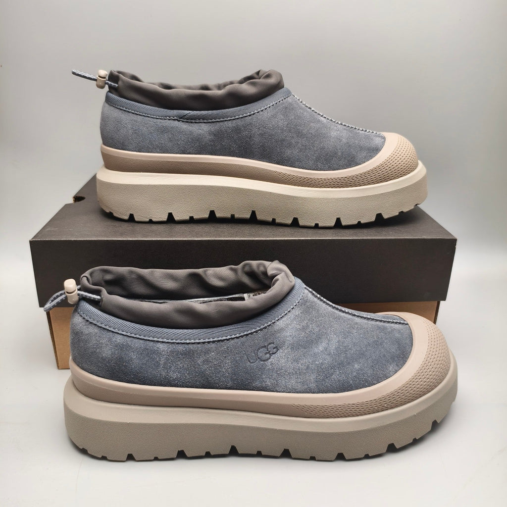 Dark Grey Slip-On Trendy Casual Sneakers — New Arrival | In Stock