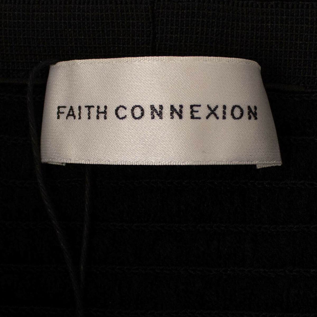 Faith Connexion X Kappa Sequin Side Logo Mini Skirt - Black
