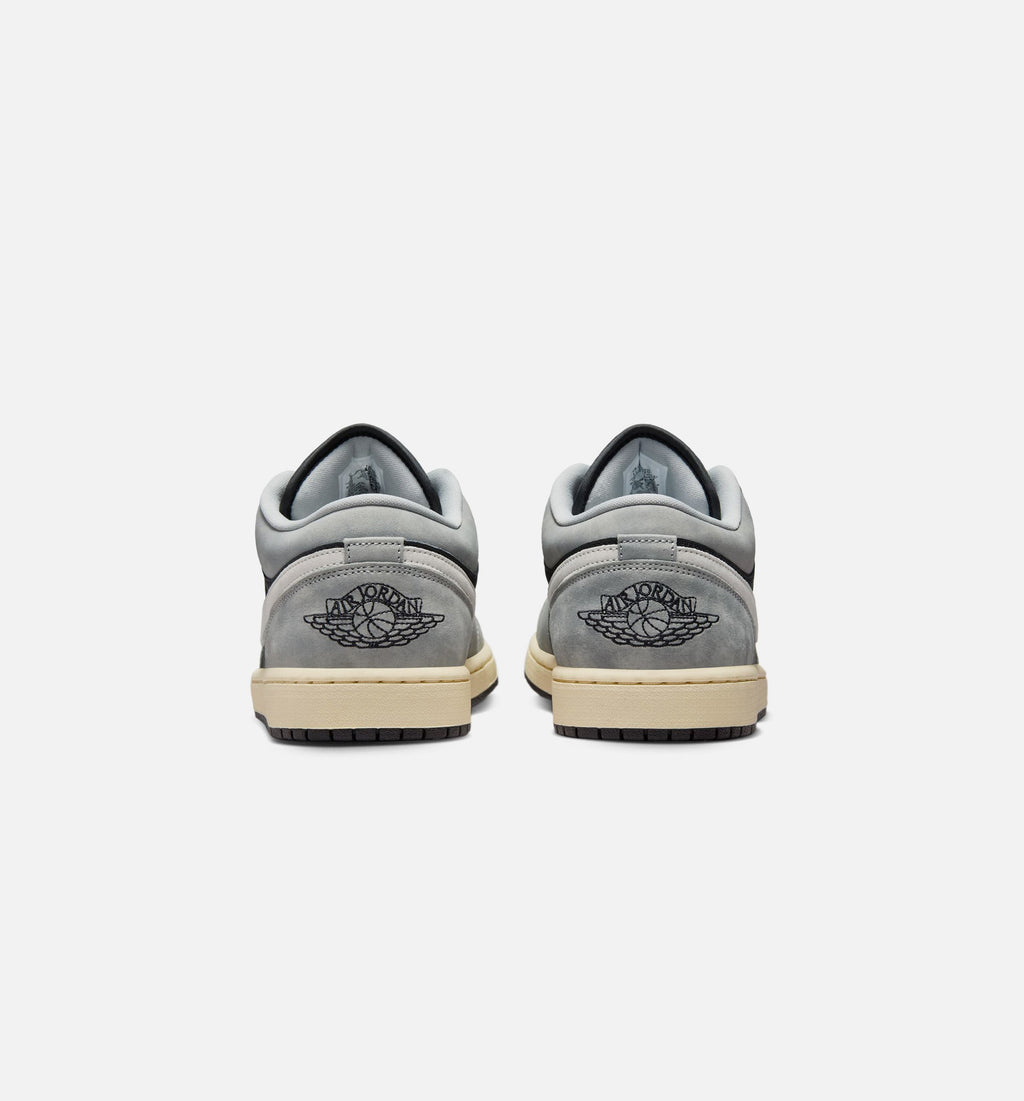Air Jordan 1 Low SE Men's Sneakers - Light Smoke Grey / White / Black