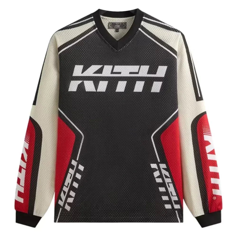 Kith Moto Mesh Long Sleeve Donovan Tee Black