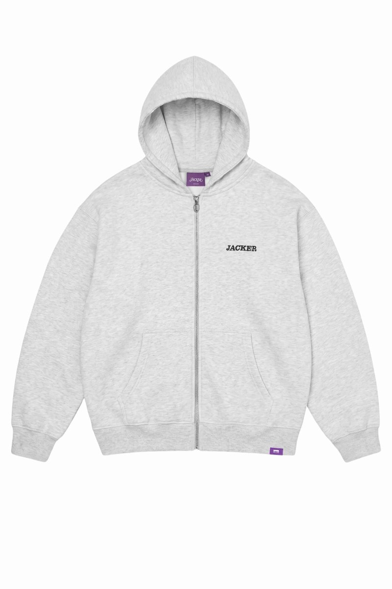 JACKER NOTORIOUS HOODIE ZIP Grey