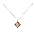 Roberto Coin Style Four-Leaf Clover Cubic Zirconia Necklace
