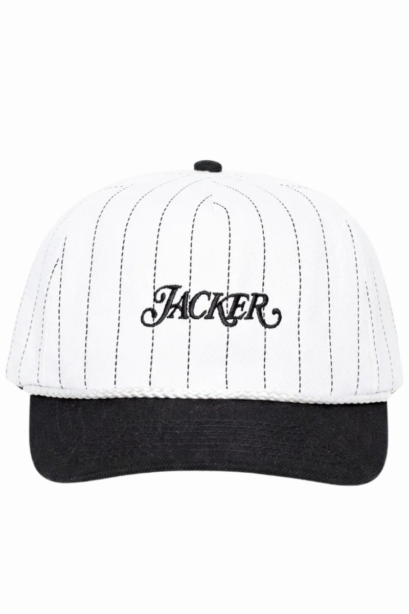 JACKER CLASSIC STRIPE SNAPBACK 5 PANEL Black / White
