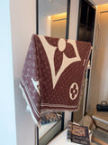 Louis Vuitton Monogram Fringe Square Scarf