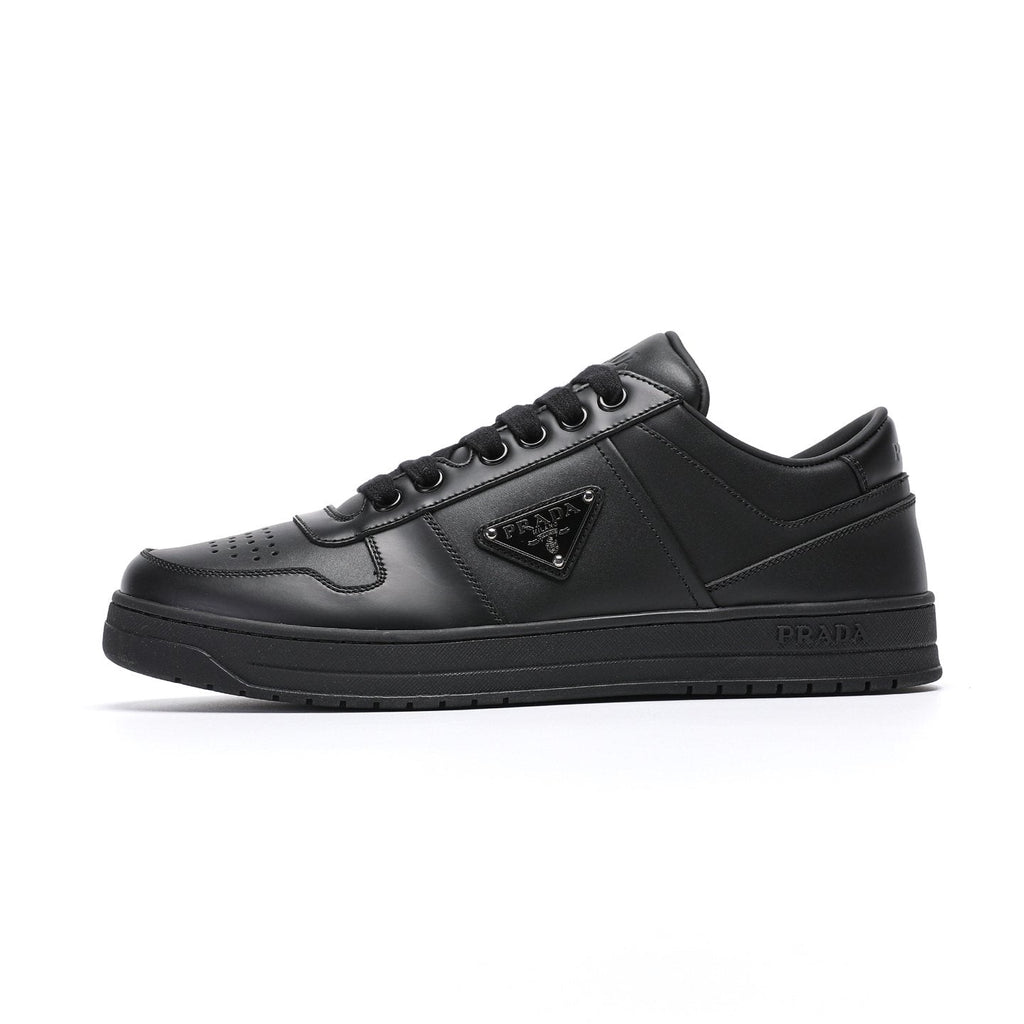 Prada Men's Black Perforated Low-Top Sneakers